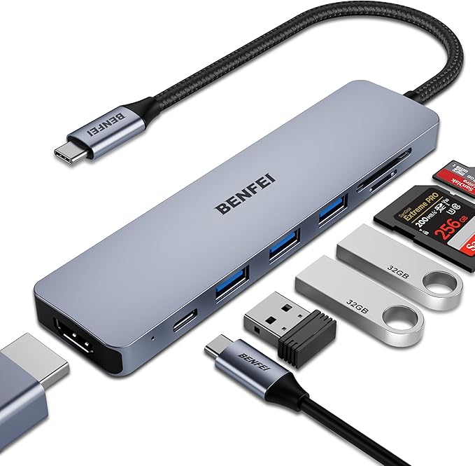 Adattatore C con varie porte USb-C